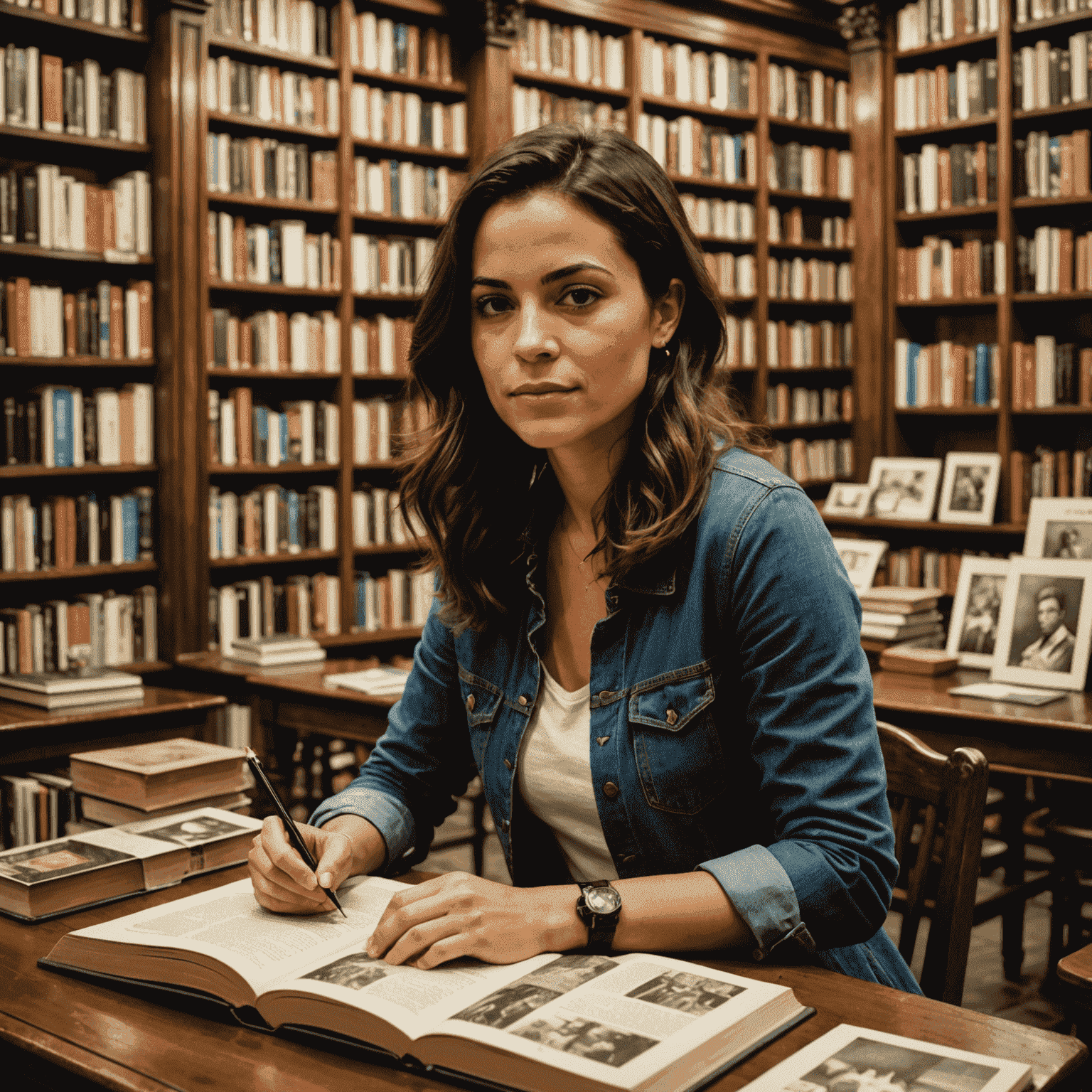 Simone Tebet em uma sessão de autógrafos intimista em uma livraria histórica de Belo Horizonte